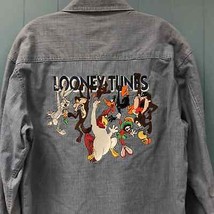 90s Looney Tunes long sleeve button down shirt WB Warner Bros. mens M co... - £50.96 GBP