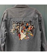 90s Looney Tunes long sleeve button down shirt WB Warner Bros. mens M co... - £50.32 GBP