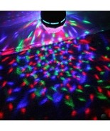 Full Color LED RGB Rotating Party Light Bulb w/ Wall Outlet Adapter Sock... - $212.86 MXN