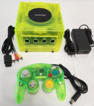 Nintendo GameCube Translucent EXTREME GREEN Gaming Console Controller Bundle GC - £185.54 GBP