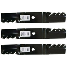 3 Toothed Blades fit MTD 742-0677 742-0677A 742-0677B 942-0677 54" Deck - £39.14 GBP