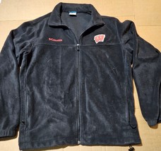 Columbia Collegiate Flanker Full Zip Wisconsin Fleece Jacket Mens Size XL - $15.37