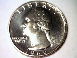 1966 Washington Quarter Special Mint Set Sms Gem / Superb Uncirculated Sms Cameo - $44.00