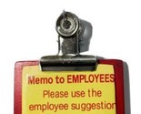 Midwest-CBK Funny Clipboard Memo to Employees OfficeTree Christmas Ornam... - $6.44