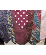 Lot of 7 Land&#39;s End Neck Tie/Necktie Silk floral &amp; classic 56-58&quot;+x3.25-... - €6,95 EUR