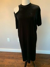 NWOT LOW CLASSIC Black Velvet Shift Dress SZ M - $78.21