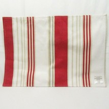 Pottery Barn Stripe Red Cream Cotton 3-PC Placemat Set - £31.25 GBP