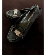 Michael Shannon Women&#39;s Black Leather Upper 9M Dress Flat NWOT - $18.48