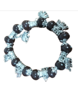 New Brown Stone and Silver Elephant Iron Ore Bracelet - $46.47 CAD