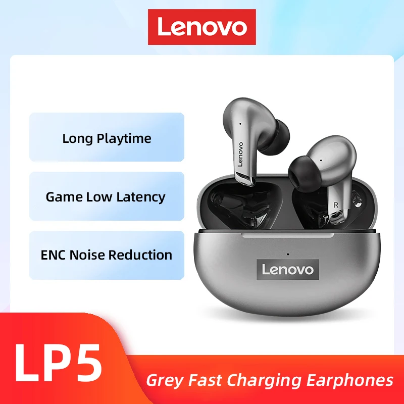   LP5 Case Wireless Bluetooth Earbuds HiFi Music Earphone With Mic Headphones Sp - £11.18 GBP