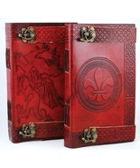 Locking Celtic Leather Blank Book Journel New - £37.52 GBP