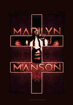 Marilyn Manson Poster Flag Cross - $14.99