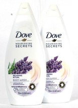 2 Dove Nourish Secrets 25.36oz Relaxing Ritual Lavender Oil Rosemary Body Wash - £28.70 GBP