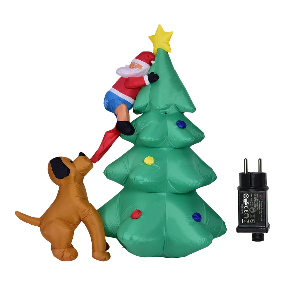Portable Christmas Gas Model LED Growing Inflatable Christmas Tree Model... - £146.57 GBP