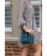 Toggle Accent Shoulder or Crossbody Bag | Full-Grain Leather in Neutral ... - $112.00