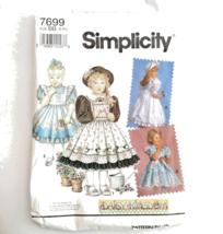 Vintage Sewing Pattern Simplicity 7699 Child&#39;s Dress and Pinafore Size 5-6X - £4.65 GBP