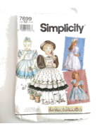 Vintage Sewing Pattern Simplicity 7699 Child&#39;s Dress and Pinafore Size 5-6X - £4.66 GBP
