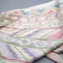 Vintage House N Home Fabrics and Draperies Cloth, Floral Stripes Graphic Design - £28.61 GBP