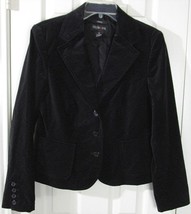 NWT Style &amp; Co. Women&#39;s Black Velvet Lined Blazer, Size 10, $90 - £18.80 GBP
