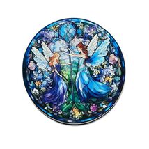 Acrylic Hanging Sun Catcher with two Fairy Friends Wall Decor Diameter =... - $12.87