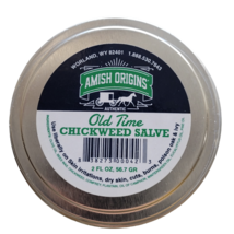 Amish Origins  Old Time Chickweed Salve 2 oz. Tin Skin Irritations Crack... - $13.32