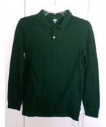 OLD NAVY BOYS LS GREEN STRETCH POLO SHIRT-XL(14/16)-NWOT-NICE - $8.59