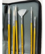 Lot 12 Langnickel Snowhite Paint Brushes with Zippered Case - $67.68 CAD