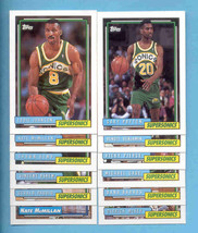 1992/93 Topps Seattle Supersonics Basketball Team Set  - £2.33 GBP