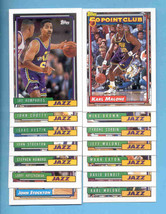 1992/93 Topps Utah Jazz Basketball Team Set  - £2.39 GBP