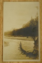 Vintage Real Photo RPPC Postcard Spray River At Banff Letter Big Game Hunting - £8.70 GBP