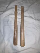 QTY 2 12 INCH NATURAL WOODEN MACHINIST / BALL-PEEN / HAMMER REPLACEMENT ... - $13.97