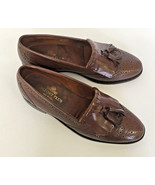 vintage brown leather tassel loafer wingtip stafford comfort plus shoes ... - $29.70