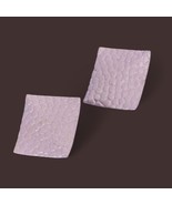 Vintage Purple Enamel Pierced Earrings 1960's Textured Metal Square Drop 1" - $171.16 MXN Vintage Purple Enamel Pierced Earrings 1960's Textured Metal Square Drop 1" - $171.16 MXN