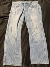 Levi’s 569 Loose Straight Fit Jeans W34 L30 Light Wash Denim USA Red Tab - $28.95