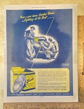 Vintage Print Ad Guide Headlights Beam Keep Buying War Bonds 1940s 13.5&quot; x 10.25 - £10.78 GBP