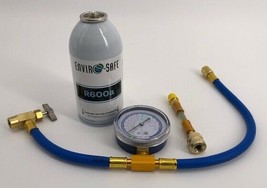 R600a Modern Refrigerant with Gauge &amp; Proseal Mini Direct Inject Kit #8063 - £41.97 GBP