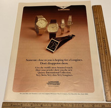 Vintage Print Ad Longines Wittnauer Watches Swiss Quartz Jeweler 1970s Ephemera - £9.94 GBP