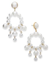 Thalia Sodi Womens Gold Tone Imitation Pearl Chandelier Earrings,Pearl - £26.97 GBP