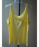 NEW ALFANI INTIMATES WOMEN&#39;S RAW EDGE W/ POCKET PAJAMA LOUNGE TANK TOP Y... - $188.28 MXN