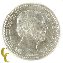 1890 Netherlands 10 Cents (About Uncirculated, AU) Halberd William III 1... - €78,94 EUR