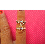 Devil angel stone ring set - $13.56 CAD