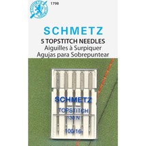 SCHMETZ Topstitch (130 N) Sewing Machine Needles - Carded - Size 100/16 - £12.48 GBP