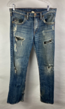 Silver Jeans Canada Men 31x30 Grayson Classic Fit Heavily-Distressed Denim - £26.25 GBP