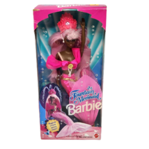 Vintage 1993 Fountain Mermaid Barbie African American Doll # 10522 Pink Hair - £126.86 GBP