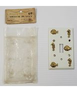 Vintage Hand Decorated Milady Fair Metal Light Switch Wall Plate Fashion... - $5.93