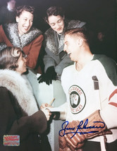Autographed Jean Beliveau 8x10 Young Photo - Montreal Canadiens - £70.77 GBP