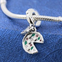 2018 Autumn Collection 925 Sterling Silver Passion for Pizza Dangle Charm  - £14.21 GBP