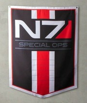 Mass Effect 1 2 3 Legendary Edition N7 Special Ops Team Banner Flag 3&#39;x4&#39; Figure - £22.26 GBP