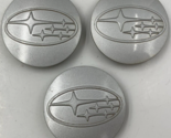 Subaru Rim Wheel Center Cap Set Silver OEM H01B28017 - $62.99