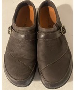 Merrell Womens Slip On Shoes Size 9.5 Brown Leather Buckle Round Toe Dassie - $25.99